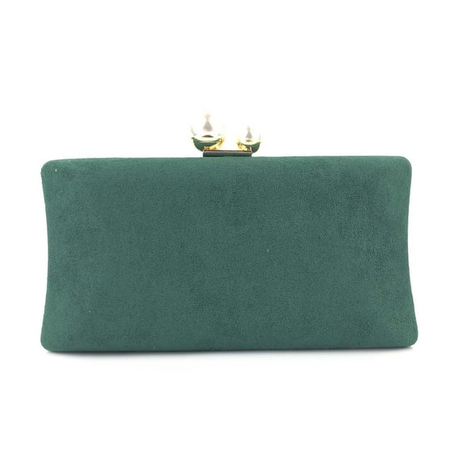 Sac de Soirée pour Femme en Velours Perlé de 7,5 Pouces, Pochette de Mariage et de Fête, Sac à Main avec Chaîne