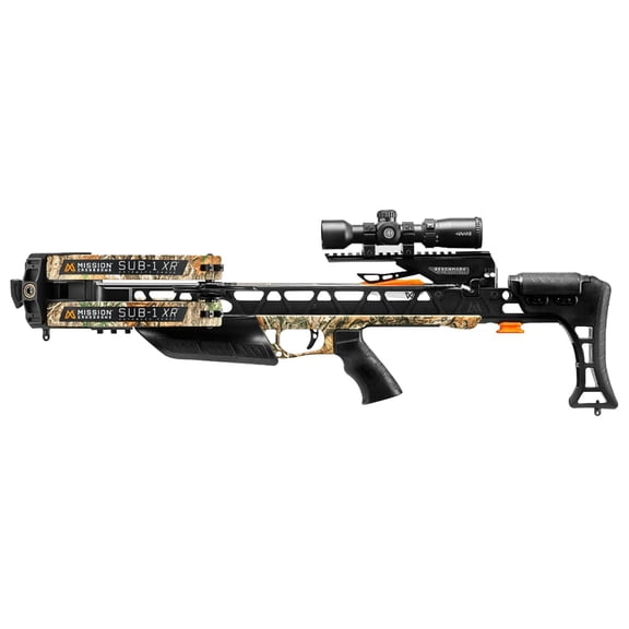 Mission Sub-1 XR Realtree Edge Crossbow with Pro Kit, 410 FPS, Customizable Stock, 2-Stage Trigger (XK035)