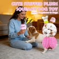 thumbnail image 7 of 2026 New 6 Pack Puppy Teething Toys Small Breed Dog Chew Toys with Rope Cute Plush Squeaky Dog Toys Soft Rubber Puppy Toys Set for Cleaning Teeth Interactive Pet Doggy Bone Toys (Pink), 7 of 7