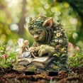 thumbnail image 4 of ​​ZCSKFIN Garden Decorative Troll Stake with Book, Whimsical Outdoor Sculpture for Garden Beds and Patio, Fantasy-Themed Ornament for Yard and Landscape Embellishment​​, 4 of 7