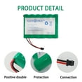 thumbnail image 2 of GLESOURCE (1 Pack) 7.2V Battery Compatible with DSC IMPASSA 9057 Home Security System Alarm Control Panel, 2 of 5