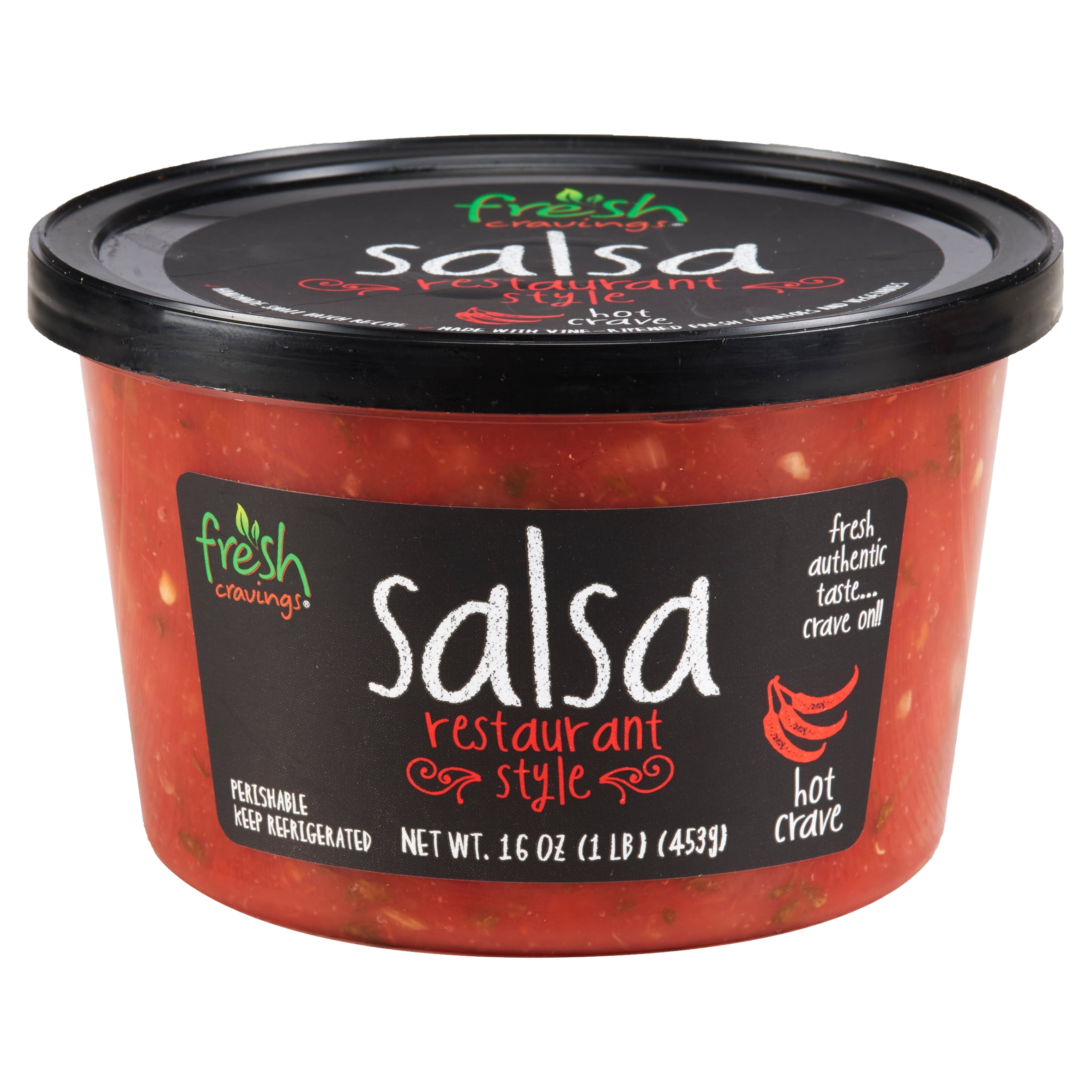 Fresh Cravings Restaurant Style Hot Crave Salsa, 16 oz