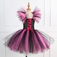 thumbnail image 2 of CHOYURME CHONYURM Girls Halloween Witch Costume with Witch Hat and Magic Brooms for 2-12 Years, 2 of 7