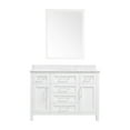 thumbnail image 4 of Ove Decors Tahoe 48 in W x 21 in D Pure White Bathroom Vanity with Carrara Marble Countertop and Framed Wall Mirror, 4 of 15