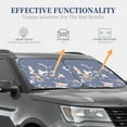 thumbnail image 4 of Gaeub Watercolor Flowers Butterfly Foldable Auto Sun Blocker Visor, Sunshade for Car Front Window, Keeps Your Vehicle Cool - Medium, 4 of 7
