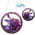 thumbnail image 1 of DIY Diamond Pendant Diamond Art Painting Animal Creative Design Pvc Round Home Decoration Pendant (Double-Sided Pattern Single-Sided Diamond)-Dragonfly2, 1 of 8