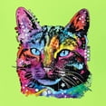 thumbnail image 2 of Cute Cat | Dean Russo Art Animal Lover Unisex Hoodie Sweatshirt, Safety Green, 3X-Large, 2 of 6