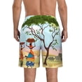thumbnail image 3 of Naloa African Women Men's Beach Shorts, Surfing shorts, Swim trunks, Quick Dry Swim Trunks for Surfing Beach Fun - 3X-Large, 3 of 9