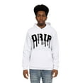 thumbnail image 4 of Men's Drip Patched Fleece Pullover Hoodie JK5042 - White - 5X-Large, 4 of 4
