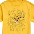 thumbnail image 3 of Pokémon - Eevee Group - Men's Short Sleeve Graphic T-Shirt, 3 of 5
