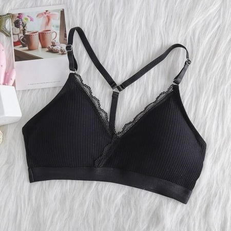 

Spdoo Underwear Female Cotton Suspenders Beautiful Back Tube Top No Steel Ring Sports Wrapped Chest Student Girls Gathered Thin Bra