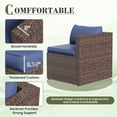 thumbnail image 6 of ELPOSUN 5-Piece Patio Furniture Set,Patio Conversation Set All-Weather Wicker Outdoor Sectional Sofa Set with Table & Cushions, Blue, 6 of 7