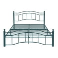 thumbnail image 6 of Christopher Knight Home Contemporary Queen Size Metal Bed Frame with Wavy Headboard and Footboard, Blue, 6 of 6