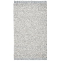 SAFAVIEH Vermont Yvette Solid Area Rug, Grey/Ivory, 4' x 6'