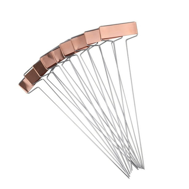 Cateissary 25 etiquetas moradas fáciles de plantar para jardinería, etiquetas de jardín resistentes a la intemperie, etiquetas de metal para Jardín y Patio