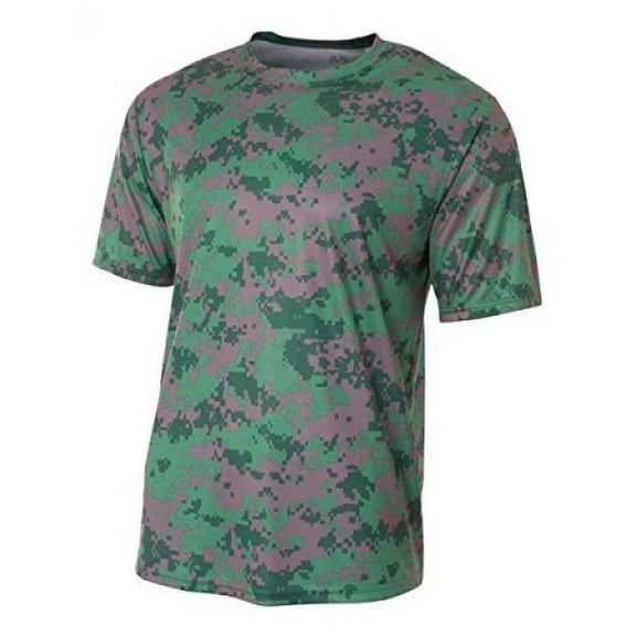 A4 Men's Camo Performance Tee, Forest, 3X-Large