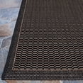 thumbnail image 5 of Couristan Recife Saddle Stitch Indoor /Outdoor Area Rug, Black- Cocoa, 2'3" x 7'10" Runner, 5 of 9