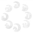 thumbnail image 1 of Manualidades, 8 piezas de moldes de silicona con forma de luna creciente, moldes de luna de epoxi, logra más, 1 of 12