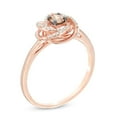 thumbnail image 2 of Rag Jewels 2.40 Ct Round Cut Champagne and White Diamond Engagement Wedding Promise Love Knot Band Ring 14K Rose Gold Plated 925 Sterling Silver For Women's -7, 2 of 2