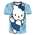 2024 Hello Kitty 3D Cartoon T-Shirt Kids Animal Print Clothing Tops for ...