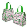 thumbnail image 2 of Pioneer Flower Floral Print Pattern Insulated Lunch Bag for Women & Adults,Large Portable Soft Cooler Lunch Bag,Thermal Food Storage Tote with Pearl Cotton,8.66L,8.75x5.75x9.5 Inch, 2 of 6
