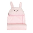 thumbnail image 1 of Toallita de microfibra ultra suave BABY INC Bunny rosa unitalla 0 a 4 años 90 x 75 cm, 1 of 3