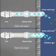 thumbnail image 3 of Fresh Air System Plastic Pipe Check Valve Bathroom One-way Check Valve, 3 of 12