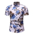 thumbnail image 2 of Camisa hawaiana con estampado floral para hombre, camisas de verano para hombre, ropa de calle, camisa holgada informal de manga corta, camisetas para hombre, camisas de vacaciones de lujo, 2 of 5