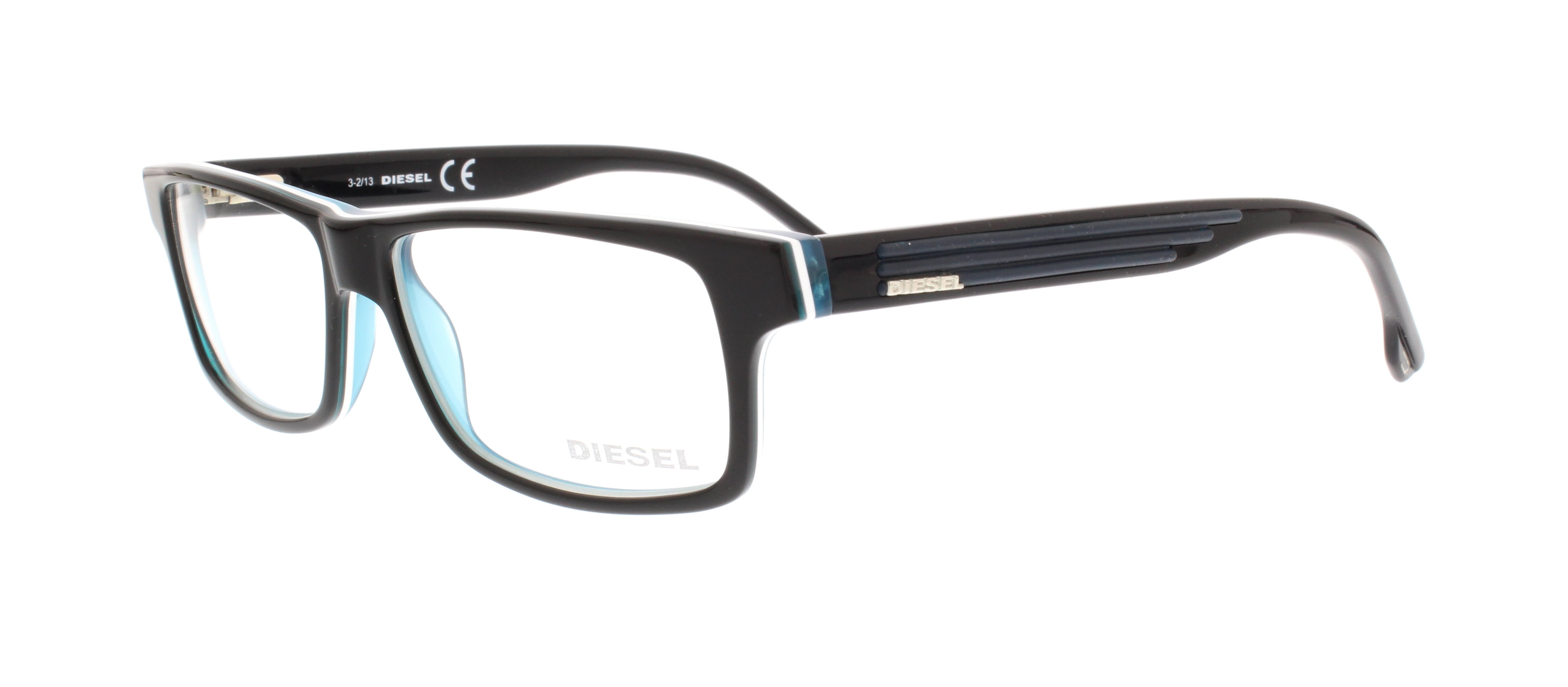 DIESEL Eyeglasses DL5015 005 Black 52MM