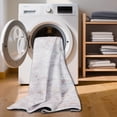 thumbnail image 6 of ARJINCUTE Distressed Abstract Beige Blue Area Rugs 8'x10', Low Pile Machine Washable Non-Slip, 6 of 7