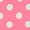 Light Pink, variant on Men's Shirt Polka Dots Pattern Point Collar Long Sleeve Button Down Shirt 38 White and Black