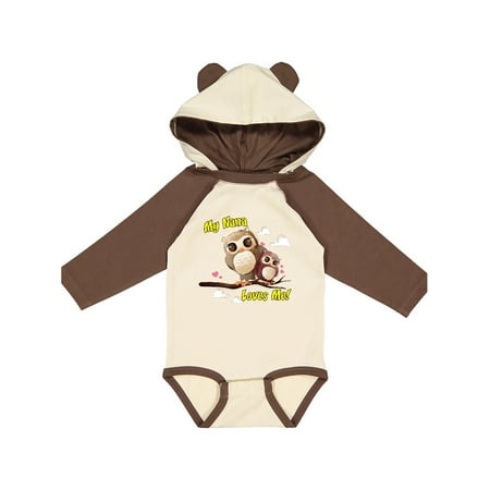 

Inktastic My Nana Loves Me Owl Gift Baby Boy or Baby Girl Long Sleeve Bodysuit