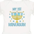 thumbnail image 4 of Inktastic My 1st Hanukkah with Menorah and Stars Boys or Girls Long Sleeve Baby Bodysuit, 4 of 5