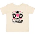 thumbnail image 3 of Inktastic My Dad is My Valentine Heart Girls Baby T-Shirt, 3 of 5