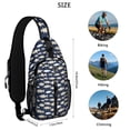 thumbnail image 5 of Crossbody Sling Backpack for Women Men Fish Silhouette Shoulder Sling Crossbody Casual Chest Bag for Travel Sports Running Hiking, 5 of 6