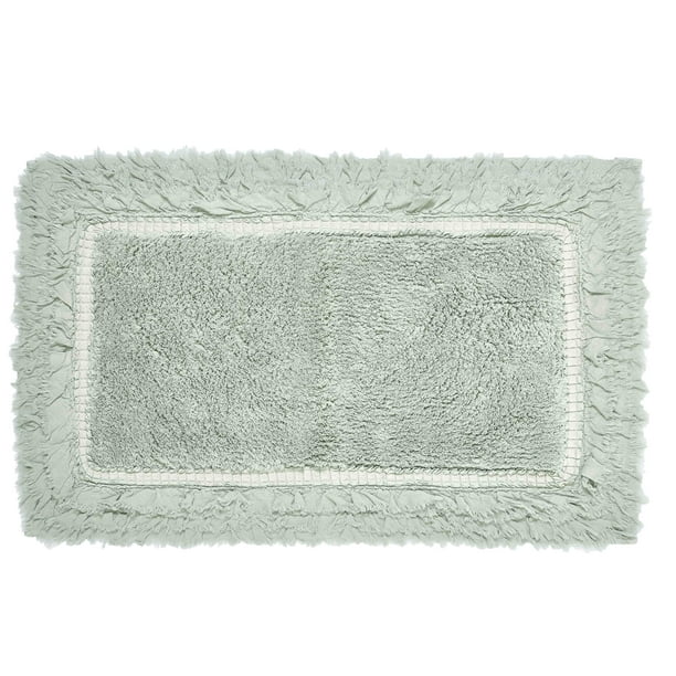Simply Shabby Chic Ruffle Bath Rug, Soft Sea, 20 x 30
