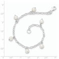 thumbnail image 2 of Primal Silver Sterling Silver White Freshwater Cultured Pearl Bracelet, 2 of 4