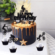 thumbnail image 4 of 31 adornos para cupcakes de motocicleta, adornos para cupcakes de motocicleta con purpurina negra, adornos para tartas de feliz cumpleaños para fiestas de cumpleaños de niños con temática de motos de, 4 of 7