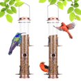 thumbnail image 1 of Comedero metálico para pájaros MIXXIDEA, 13 x 13 x 51 cm, 6 puertos, a prueba de ardillas, 1 of 7