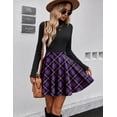 thumbnail image 6 of Zeagoo Women's Skirt Casual Mini Skater Skirt Stretchy High Waist Flared Pleated A Line Basic Versatile Skirt, 6 of 6