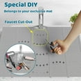 thumbnail image 3 of Naler Bathroom Foldable Sink Cover for Counter Space - Sink Topper - Silicone Makeup Organizer Mat Space Saver,Small Bathroom & Rv Camper Travel Must Haves Accessories,Grey, 3 of 7