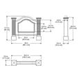 thumbnail image 4 of Mayne Nantucket Horizontal Sign Holder 39.5" x 7" x 31.5" White Platic Address Sign, 4 of 4
