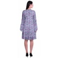 thumbnail image 4 of Moomaya Robe Longue à Manches Longues Imprimée Longueur Genou Robe d'Été Évasée, 4 of 6