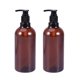 thumbnail image 1 of FELTECHELECTR 2 botellas rellenables con atomizador de aceite esencial, maquillaje líquido, 500 ml (botella marrón y bomba de color aleatorio), 1 of 6