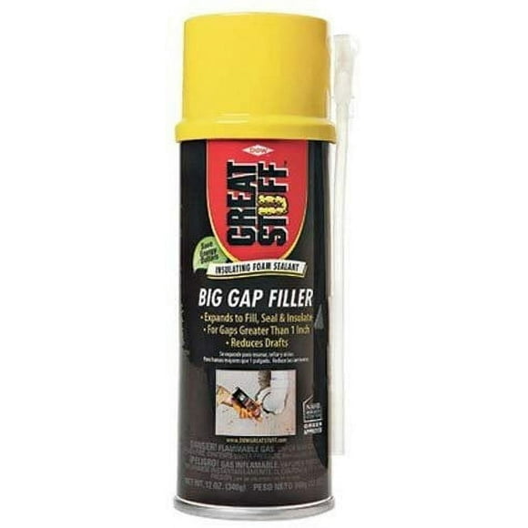 Sellador de espuma aislante Great Stuff 157906, 12 oz, color crema