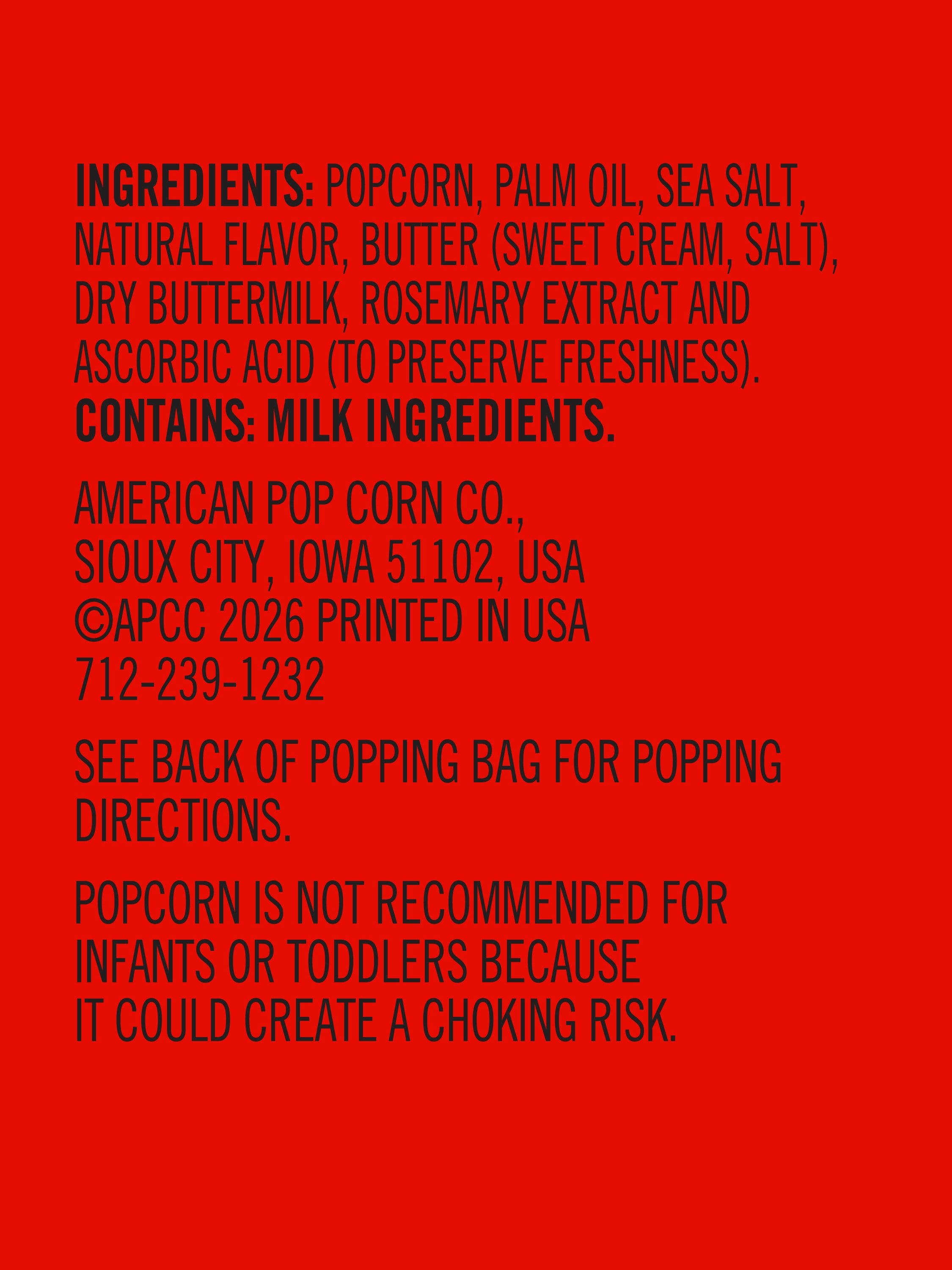 Jolly Time Butter & Sea Salt, Healthy Pop Microwave Popcorn, 3 oz, 24 Count  Gluten-Free