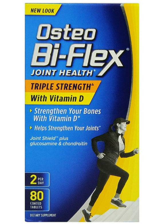 Osteo Bi-Flex Advanced Triple Strength with Vitamin D3, Caplets 80 ea (Pack of 2)