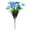 Blue, variant on 1-Pc Real Touch Artificial Lilies, 13.78" Faux Latex Tiger Lily Bush with Green Grass Leaves for Autumn Fall Outdoor Decor, Sunset Red