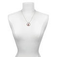 thumbnail image 3 of Delight Jewelry Silvertone Red Ribbon Hockey Ring Charm Necklace, 18", 3 of 4