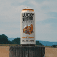 thumbnail image 4 of Lucky Energy Sugar Free Energy Drinks, Son of a Peach, 16oz Cans (12-Pack) Healthy, Zero Sugar Energy Drink with Maca, Ginseng, Beta-Alanine, Taurine & 200mg Caffeine, 4 of 6